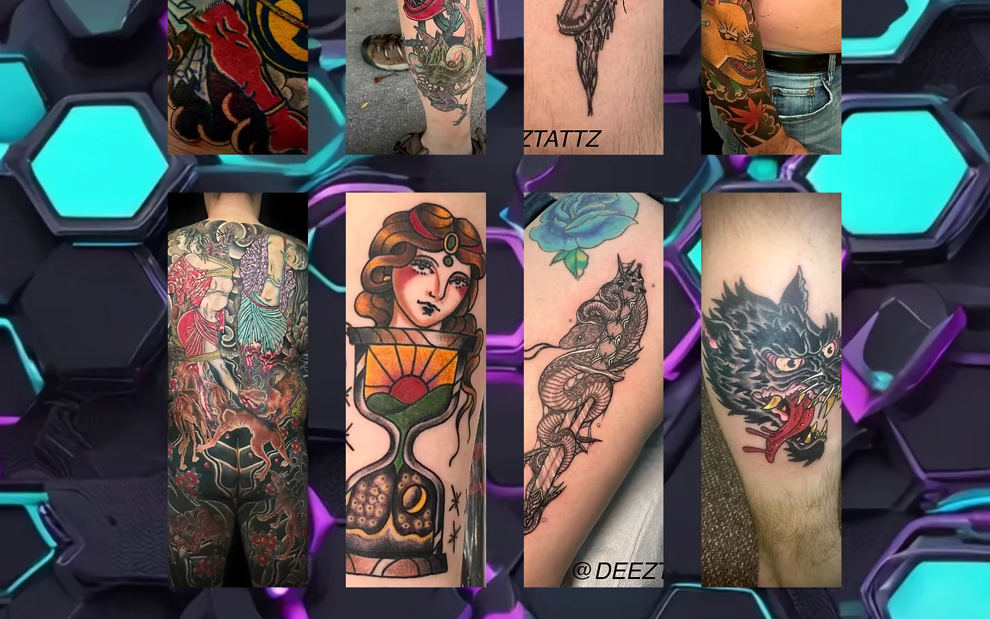 The original Chameleon Tattoo homepage, before the redesign