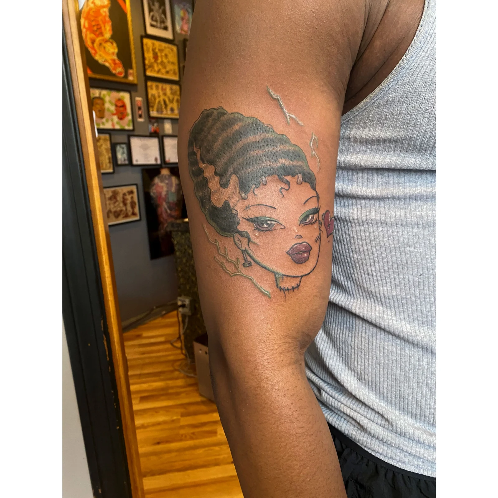 Black and grey portrait by Joe