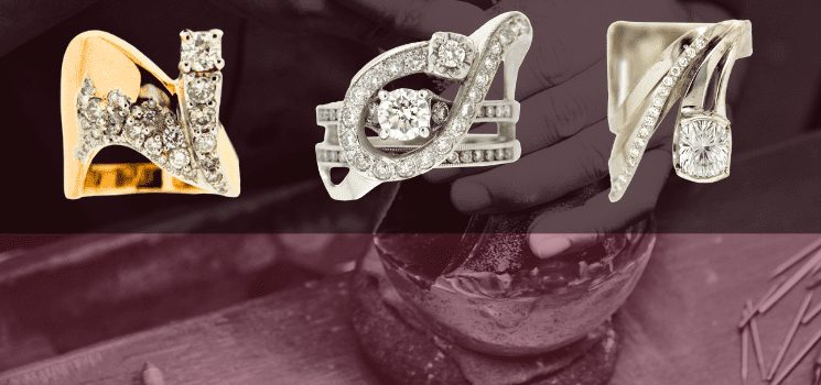 Custom diamond rings