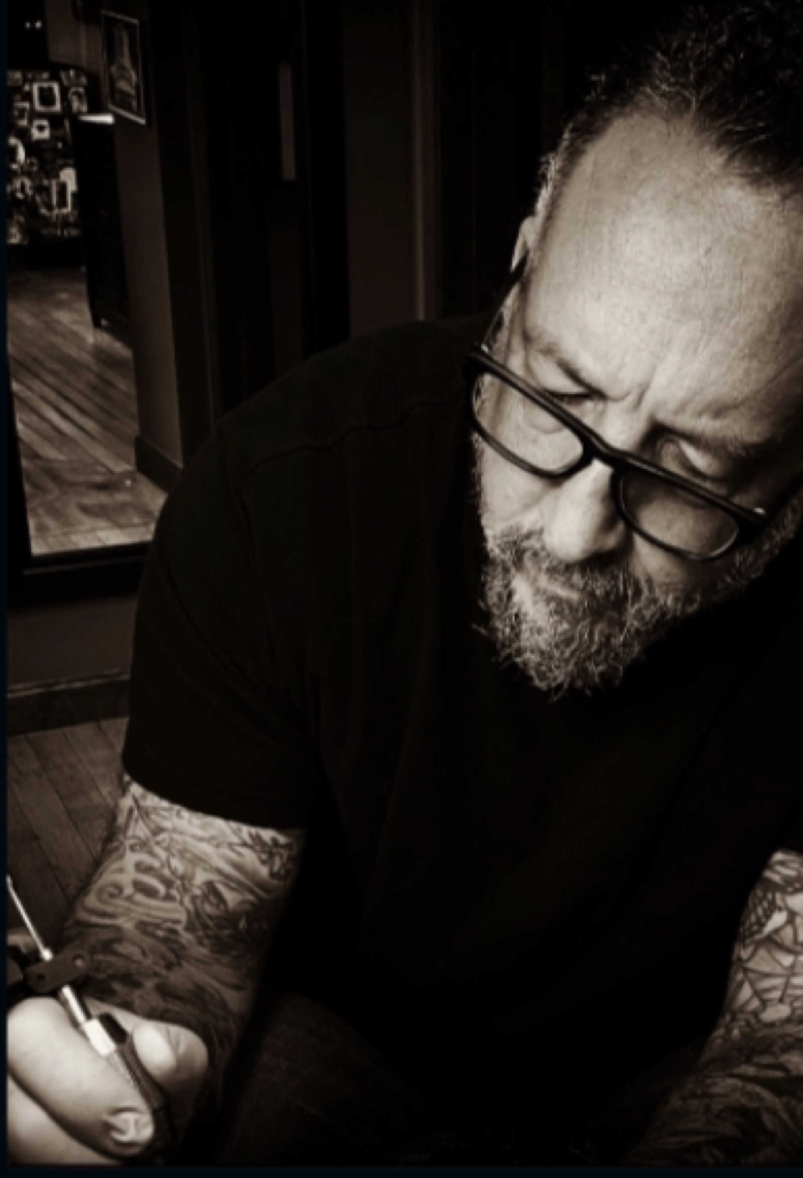Tony Baris, owner of Cosmic Sea Tattoo