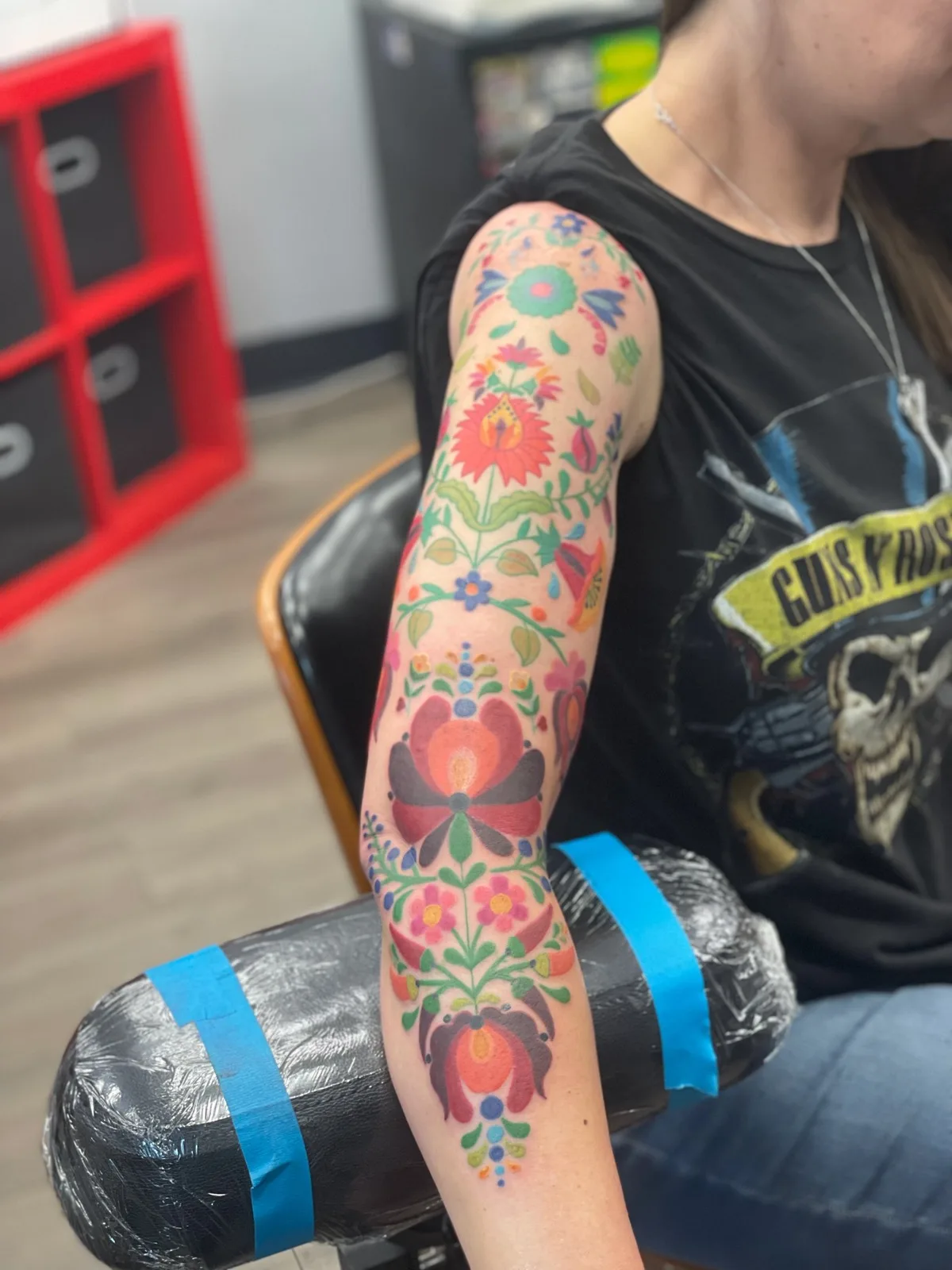 Custom tattoo work, Horseshoes and Hand Grenades Tattoo, Western Mass